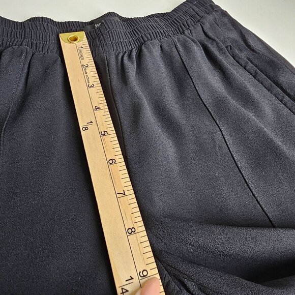Theory Viewpine C Bergen Ankle Zip Pockets Black Pants Elastic Waist Size 0 - Picture 16 of 16
